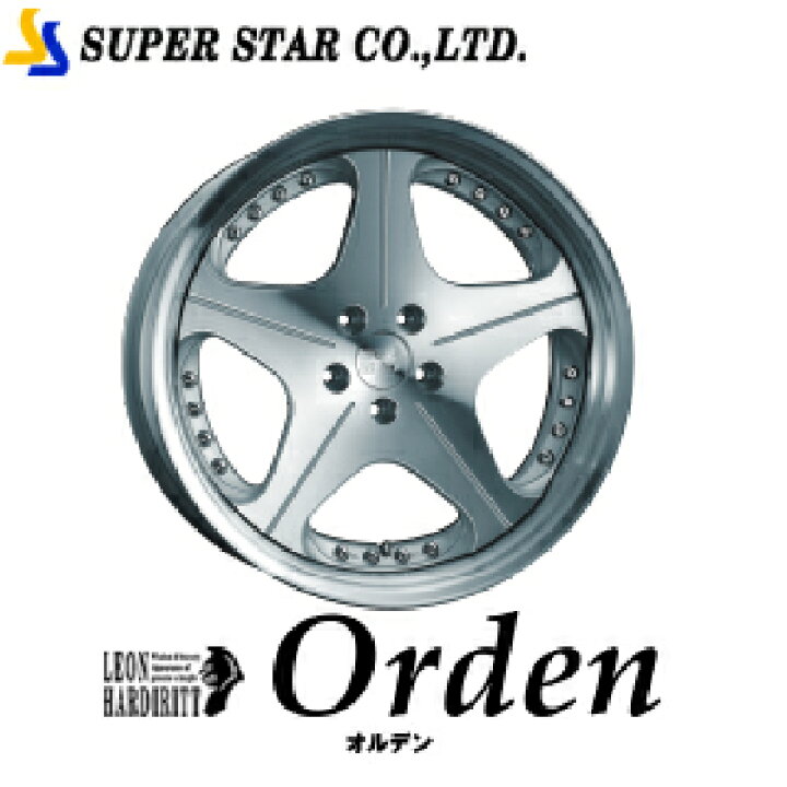 楽天市場】SUPER STAR レオンハルト オルデン 20インチ×9.5J 5-114.3 N 
