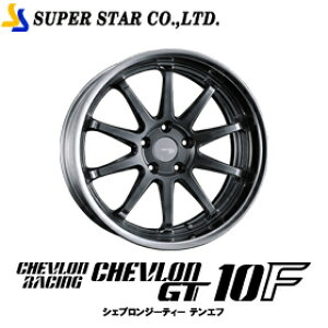 SUPER STAR �V�F�u�������[�V���O GT 10F 18�C���`×9.5J R���� �z�C�[�� �X�[�p�[�X�^�[ CHEVLON RACING 18x9.5J