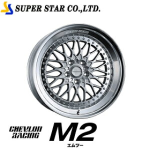 SUPER STAR �V�F�u�������[�V���O M2 16�C���`×8.5J OH/R���� �z�C�[�� �X�[�p�[�X�^�[ CHEVLON RACING 16x8.5J