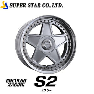 SUPER STAR �V�F�u�������[�V���O S2 18�C���`×11J UH/N����(W�X�e�b�v) �z�C�[�� �X�[�p�[�X�^�[ CHEVLON RACING 18x11J