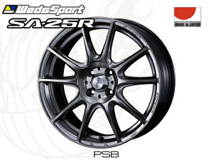 WedsSport SA-25R PSB 15�C���`×6J +48 4H-100 ��65 �E�F�b�Y�X�|�[�c �z�C�[�� 0073688 �v���`�i���V���o�[�u���b�N 4940211055566 15x6J