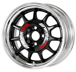WORK �G���[�V���� RS11 15�C���`×5.5J �z�C�[�� ���[�N EMOTION BLK/WHT 15x5.5J