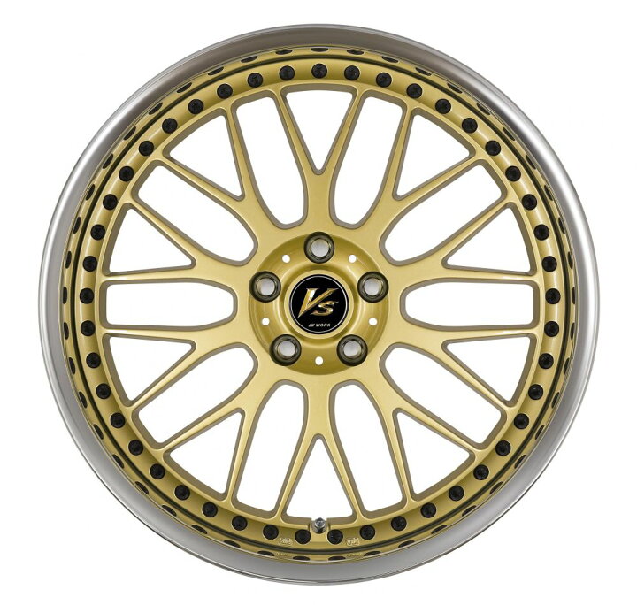 楽天市場】WORK VS XX 19インチ×13J FRリム ホイール ワーク LGS/GLD 