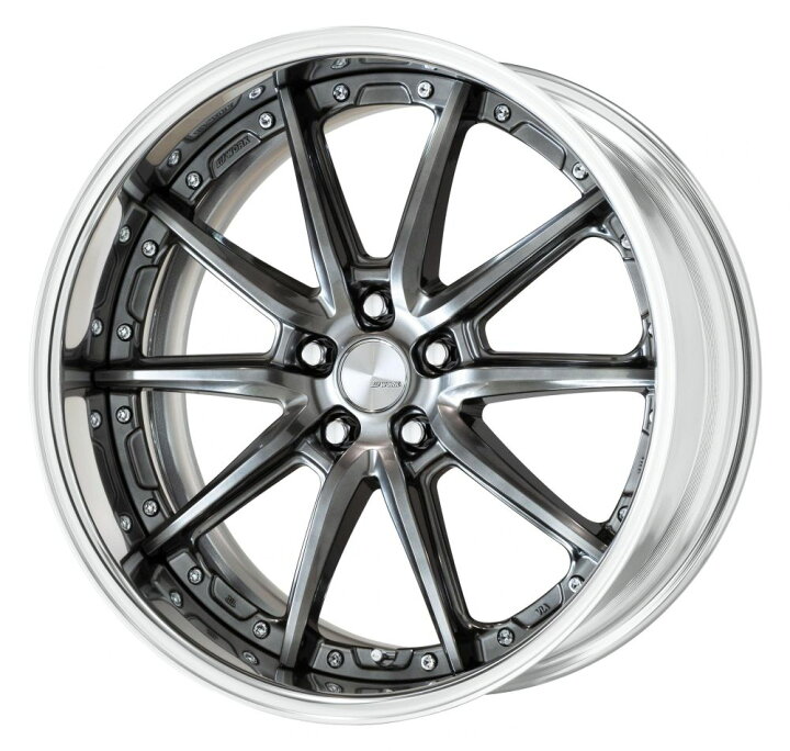 楽天市場】WORK ランベック LS10 20インチ×10J FRリム 5-114.3 5-120 