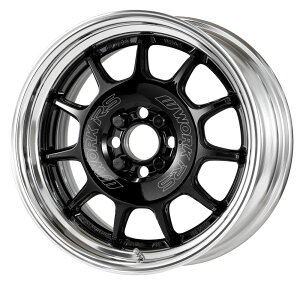 WORK �G���[�V���� RS11 16�C���`×7.5J 4-100 S���� �z�C�[�� ���[�N EMOTION BLK/WHT 16x7.5J