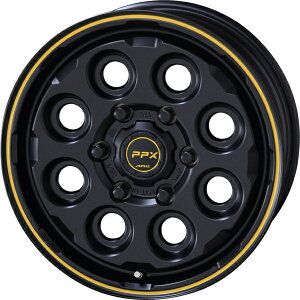 AME PPX MIL:8 16�C���`×6.5J +38 6�� 139.7 �z�C�[�� SGBLKxYEL 16x6.5J
