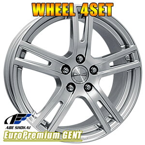 アルミホイール 4本 阿部商会 ユーロプレミアム ゲント 16インチ×6.5J 5-108 +52 シルバー ABE SHOKAI GENT