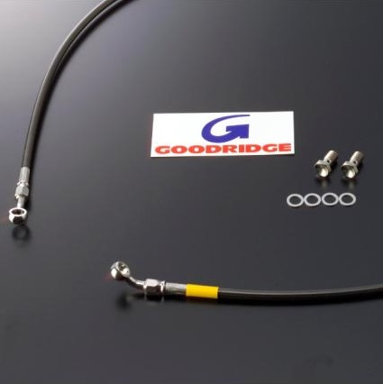 GSX1300R（隼）08～12年 ビルドアライン ボルトオンブレーキホースキット フロント用 Wダイレクト クリア スモークホース GOODRIDGE（グッドリッジ） ブレーキホース・ケーブル