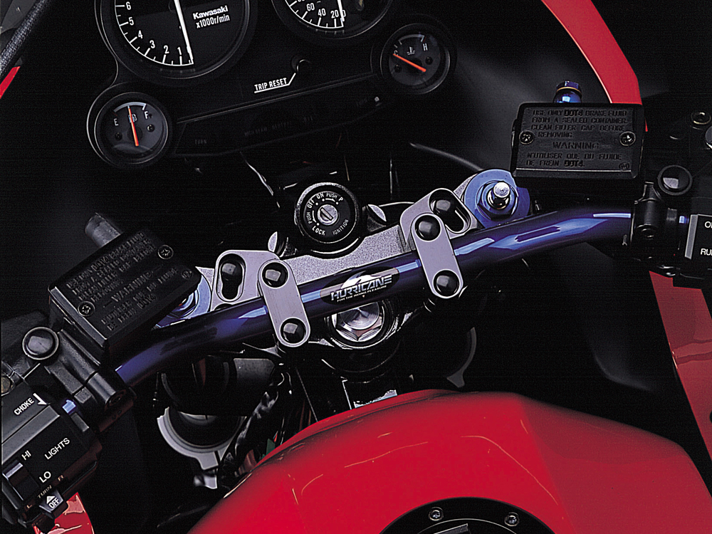 GPZ400R バーハンドルブラケット カワサキホルダーキット ブラック HURRICANE（ハリケーン） | バイク用品・パーツのゼロカスタム