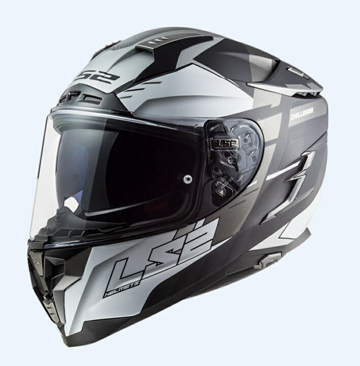 楽天市場】CHALLENGER F（チャレンジャーF） フルフェイスヘルメット マットチタニウムシルバー Sサイズ LS2（エルエス2） :  バイク用品・パーツのゼロカスタム
