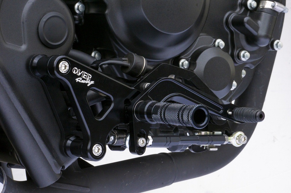 【レブル250（Rebel250） バックステップ 4ポジション ブラック OVER（オーバーレーシング）  バイク用品・パーツのゼロカスタム