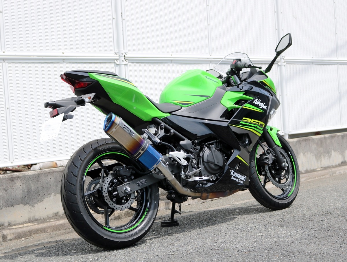 Ninja400（ニンジャ）18年 SS-OVAL スリップオンマフラー 焼き色タイプ WR'S（ダブルアールズ） | バイク用品・パーツのゼロカスタム
