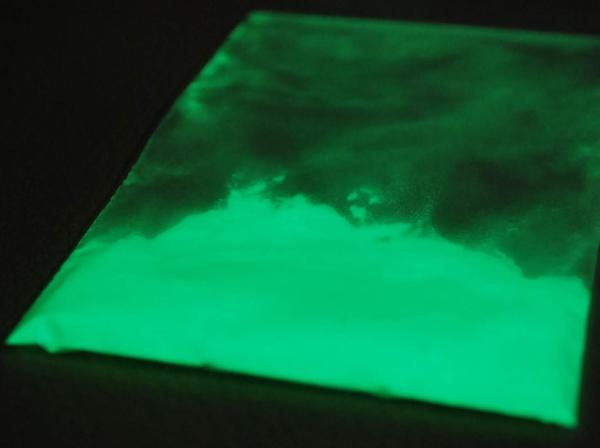 蓄光　夜光パウダー 夜光粉末 耐水仕様　10g セラミック 黄緑　長時間発光タイプ SrAl2O4　ポッキリ