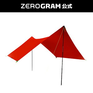 20%OFF�y�����zMinimalist RectaTarp (RED) �[���O���� ZEROGRAM ���N�^�^ �y�ʃ^�[�v 4-6�l �y�O �K�C���C���t 350x290cm UV �Ռ� ���悯 ���ϐ� �݉c�ȒP ���b�h �o�R �����O�n�C�N �L�����v