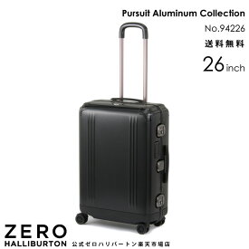 【安心の公式ストア】スーツケース ゼロハリバートン Pursuit Aluminum Collection 57リットル アルミ ブラック 4?5泊程度のご旅行に 26インチ 94226