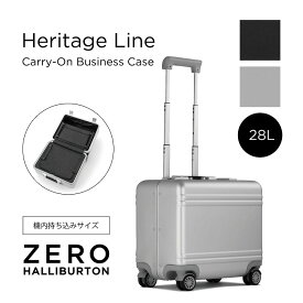 【感謝祭中 P＋最大5倍】ゼロハリバートン ZERO HALLIBURTON アルミ製 スーツケース メンズ ハードケース 6000番台アルミ 機内持ち込みサイズ キャリーオン ビジネストローリー Heritage Line | Carry-On Business Case 28L 頑丈 丈夫 94421