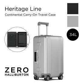【安心の公式ストア】ゼロハリバートン ZERO HALLIBURTON アルミ製 スーツケース メンズ ハードケース コンチネンタル 6000番台アルミ 機内持ち込み Heritage Line | Continental Carry-On Travel Case 34L 頑丈 丈夫 94422