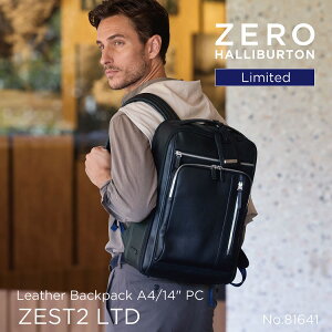 �y�{�������΂̓��I�z���胂�f�� �o�b�N�p�b�N �����Y �[���n���o�[�g�� ZERO HALLIBURTON ZEST2 LTD | Leather Backpack A4/14 PC ���̓� �{�v���U�[ 81641