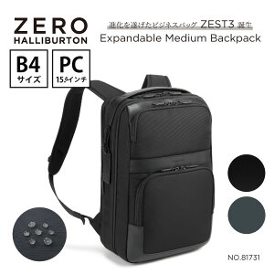 �y�{�������΂̓��I�z�o�b�N�p�b�N �����b�N �����Y �[���n���o�[�g�� ZERO HALLIBURTON ZEST3 | Expandable Medium Backpack B4/15.6 PC �}�`�g�� �r�W�l�X�o�b�O ��e�� ��� �o�� PC���[ �S2�F 81731