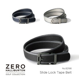 【お買い物マラソン開催中】ゼロハリバートンゴルフ ZERO HALLIBURTON GOLF メンズ スライドロック式 ZHG-BELT Slide Lock Tape Belt ゴルフベルト ブラック ネイビー ホワイト 82198