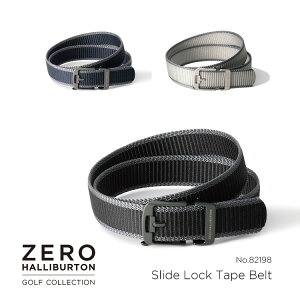 yŠXgAz[no[gSt ZERO HALLIBURTON GOLF Y XChbN ZHG-BELT Slide Lock Tape Belt Stxg ubN lCr[ zCg 82198