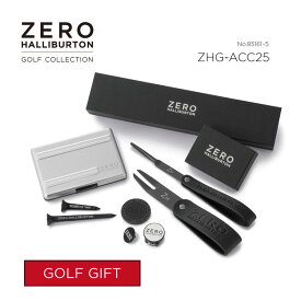 【月間優良ショップ受賞】ゴルフギフト GOLF GIFT ゴルフアクセサリー ZERO HALLIBURTON GOLF ゼロハリバートンゴルフ ZHG-AC25 グリーンフォーク シングル ダブル ゴルフマーカー キャップマーカー ティーセット ブラック プレゼント コンペ 還暦祝い 85161-5