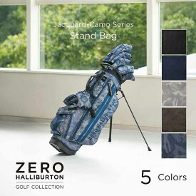 【お買い物マラソン開催中】レーザー刻印無料！ キャディバッグ ｜ゴルフ｜ゼロハリバートン ZERO HALLIBURTON GOLF ゼロハリバートンゴルフ スタンドタイプ JC Series Stand Bag ZHG-CB JC 4分割 9口径 46インチ対応 ジャガードカモ柄 85232
