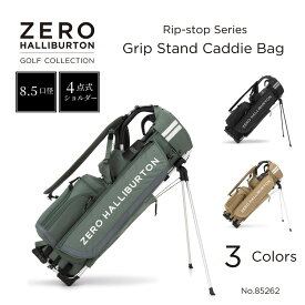 【楽天モバイル利用者先行セール】レーザー刻印無料！ キャディバッグ ゴルフ ゼロハリバートン ZERO HALLIBURTON GOLF ゼロハリバートンゴルフ スタンドタイプ 8.5型口径 4分割 Rip-stop Series | Grip-Stand Caddie Bag 8.5" ZHG-CB26 RGF 85262