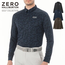 【安心の公式ストア 】ゼロハリバートン ZERO HALLIBURTON | ゴルフ GOLF | ZHG-A25a | Jacquard Camo Long Sleeve Shirt 82732
