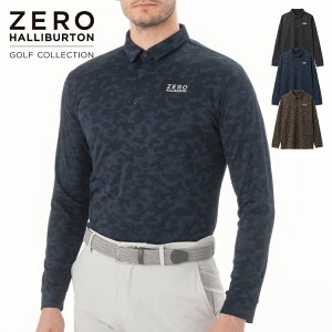 yŠXgAzZ[50%ItI[no[g ZERO HALLIBURTON | St GOLF | WK[hJOX[uVc ZHG-A25a | Jacquard Camo Long Sleeve Shirt 82732
