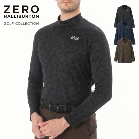 【安心の公式ストア 】ゼロハリバートン ZERO HALLIBURTON | ゴルフ GOLF | ZHG-A25b | Jacquard Camo Long Sleeve Mockneck 82733