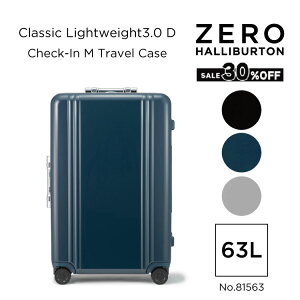 �y���S�̌����X�g�A�z�Z�[��30%�I�t�I �[���n���o�[�g�� ZERO HALLIBURTON Classic Lightweight 3.0 D Check-In-M Travel Case 63L �X�[�c�P�[�X �����Y �n�[�h�P�[�X �a������ �_�u���L���X�^�[ �t�@�X�i�[ TSA��