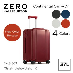 yŠXgA z[no[g ZERO HALLIBURTON | Classic Lightweight 4.0 | Continental Carry-On 37L X[cP[X Y @ _uLX^[ ÉLX^[ t@Xi[ R`l^