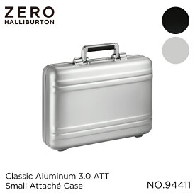 【お買い物マラソン開催中】ゼロハリバートン ZERO HALLIBURTON | Classic Aluminum 3.0 ATT | Small Attache Case アタッシェケース アタッシュケース ビジネスバッグ アルミ 頑丈 丈夫 高級 ブラック シルバー 14.0インチPC A4ファイル収納 94411
