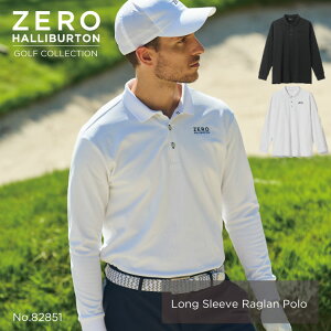 yŠXgAzZ[30%It [no[g ZERO HALLIBURTON | ZHG-A4A1b | Long Sleeve Raglan Polo |Vc OX[u 82851