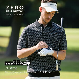 �y���S�̌����X�g�A�z�Z�[��30%�I�t �[���n���o�[�g���S���t ZERO HALLIBURTON GOLF | ZHG-M5A4d | Short-Sleeved Monogram Knit Polo �����Y�E�F�A �S���t�E�F�A �j�b�g�|���V���c 85116