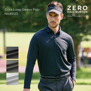 y}\JÒz[no[gSt ZERO HALLIBURTON GOLF | ZHG-M5A8a | Octa Long-Sleeve Polo H~ YEFA StEFA Vc 85123
