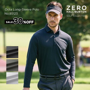 �y���ԗD�ǃV���b�v��܁z�Z�[��30%�I�t �[���n���o�[�g���S���t ZERO HALLIBURTON GOLF | ZHG-M5A8a | Octa Long-Sleeve Polo �H�~ �����Y�E�F�A �S���t�E�F�A �����V���c 85123