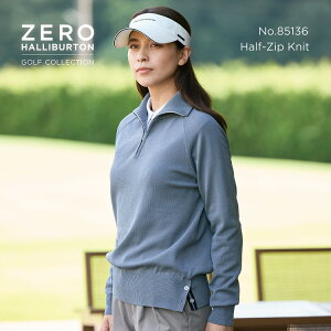 yŠXgAz[no[gSt ZERO HALLIBURTON GOLF | ZHG-W5A4a | Half-Zip Knit H~ fB[XEFA StEFA n[tWbvjbg 85136