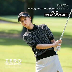 �y�{��0�̕t�����z�Z�[��30%�I�t �[���n���o�[�g���S���t ZERO HALLIBURTON GOLF | ZHG-W5A4d | Monogram Short-Sleeve Knit Polo ���f�B�[�X�E�F�A �S���t�E�F�A ���m�O�����j�b�g�|���V���c 85139