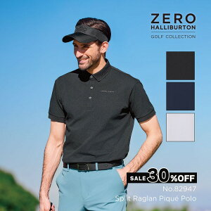y{0̕tzZ[30%It [no[gSt ZERO HALLIBURTON GOLF | ZHG-M5S4a | Split Raglan Piqu Polo StEFA |Vc Y 82947
