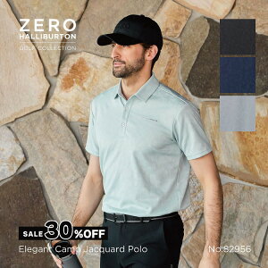 yŠXgAzZ[30%It [no[g St ZERO HALLIBURTON GOLF | ZHG-M5S8a | Elegant Camo Jacquard Polo StEFA JWK[h|Vc Y 82956