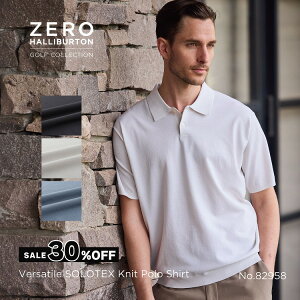 yŠXgAzZ[30%It [no[gSt ZERO HALLIBURTON GOLF | ZHG-M5S9a | Versatile SOLOTEX Knit Polo Shirt StEFA \ebNX jbg|Vc Y 82958