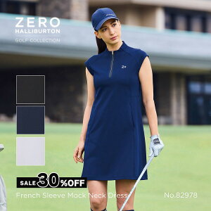 yŠXgAzZ[30%It [no[gSt ZERO HALLIBURTON GOLF | ZHG-W5S4b | French Sleeve Mock Neck Dress StEFA bNlbN|Vc fB[X 82978