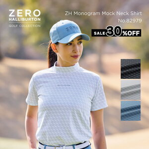 yŠXgAzZ[30%It [no[gSt ZERO HALLIBURTON GOLF | ZHG-W5S5 | ZH Monogram Mock Neck Shirt StEFA mObNlbNVc fB[X 82979