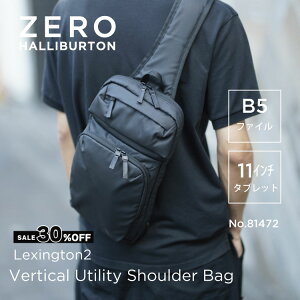 【安心の公式ストア】 セール30%オフ ショルダーバッグ メンズ ゼロハリバートン ZERO HALLIBURTON Lexington2 Vertical Utility Shoulder Bag 父の日 カジュアル お出かけ81472