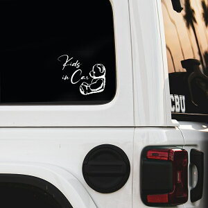 kids in car インテリアステッカー キッズインカー 転写シール おしゃれ 車 ステッカー 子供が乗っています キャラクター カーステッカー クマ くま 熊 車のステッカー 動物 子ども 耐水ステッ