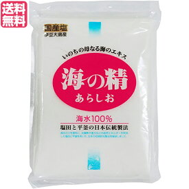 塩 粗塩 あら塩 海の精 海の精 あらしお 500g 送料無料