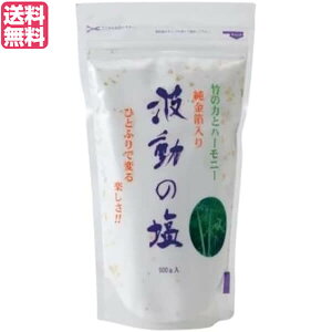 【10/30(木)限定!楽天カードでポイント8倍!】塩 天日塩 天然塩 波動の塩 450g 純金箔入り 送料無料