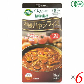 【お買い物マラソン！ポイント5倍！】ハヤシライス ルー ハヤシライスの素 創健社 植物素材 有機ハヤシライス 100g 6個セット 送料無料